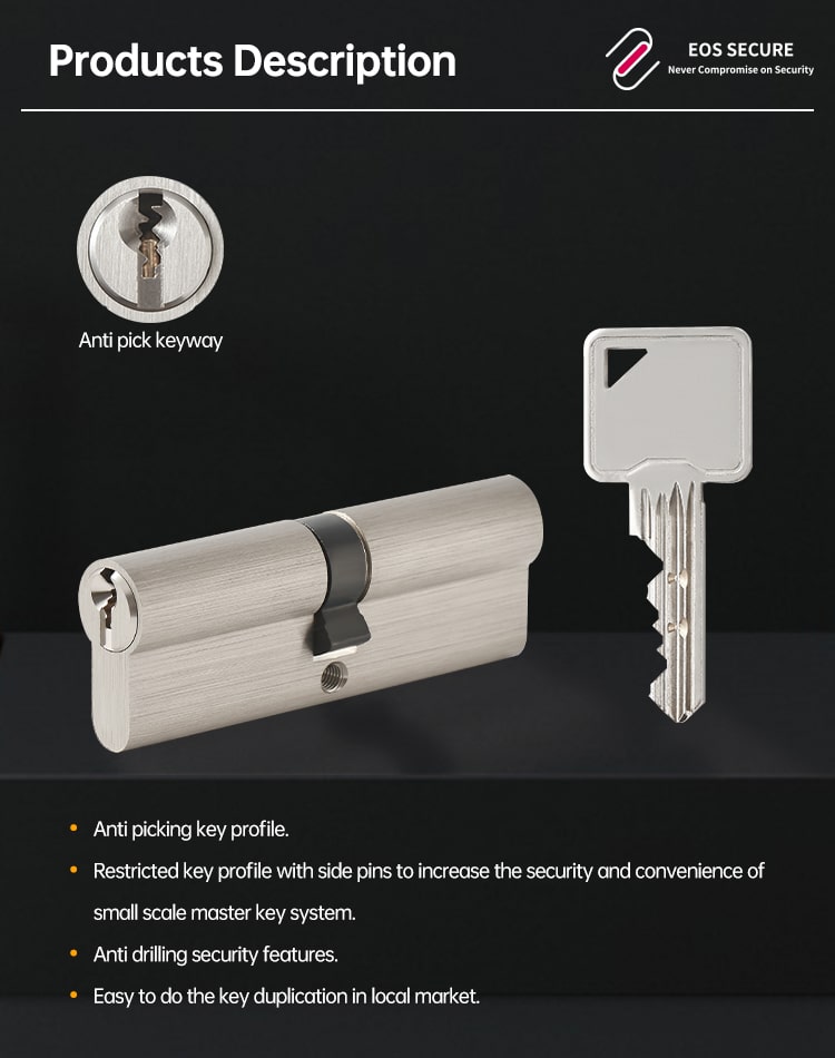 restricted keyway lock cylinder