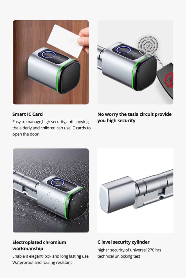 keyless smart lock cylinders
