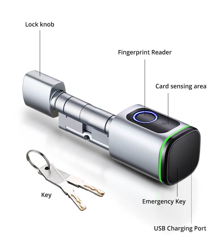 keyless smart lock cylinders