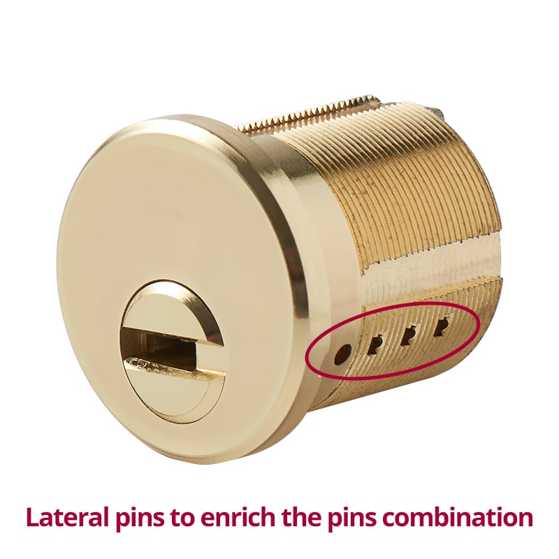 US Side pins Rimo Rim Mortise Cylinder | EOS-Secure