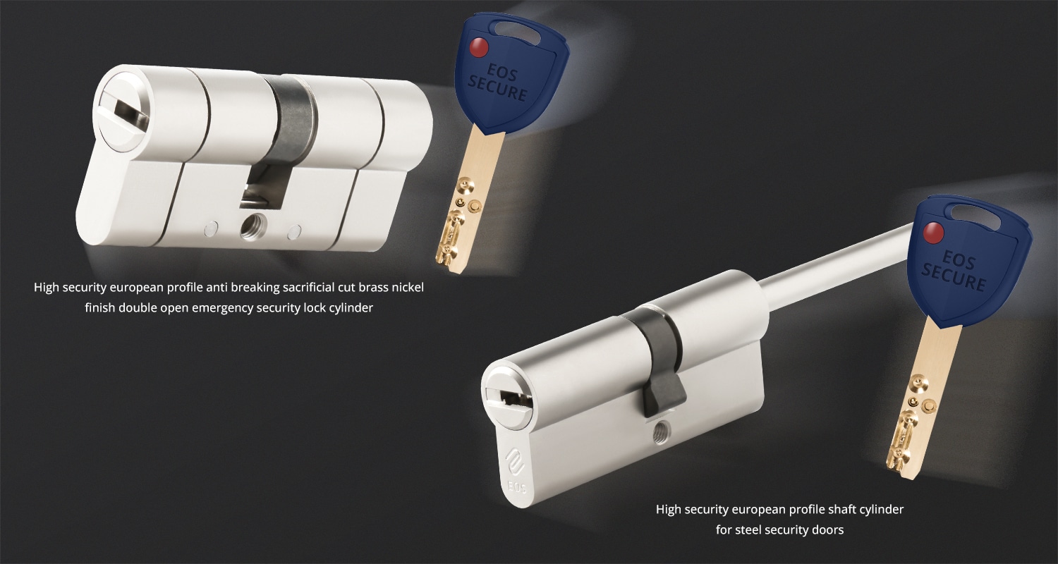 Security lock cylinder for European brand customer