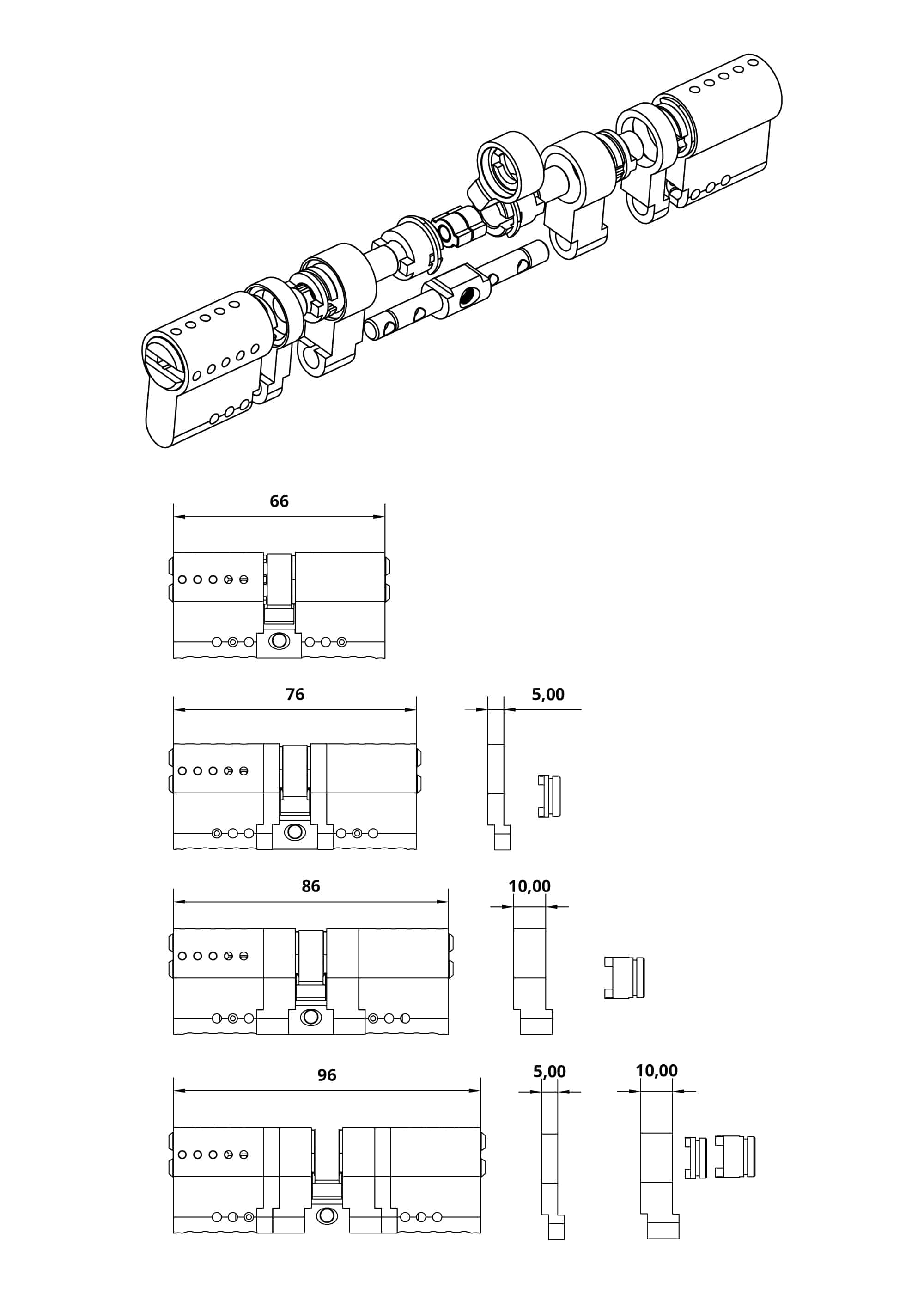 modular system cylinder